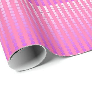 Satin dots - pink and orchid