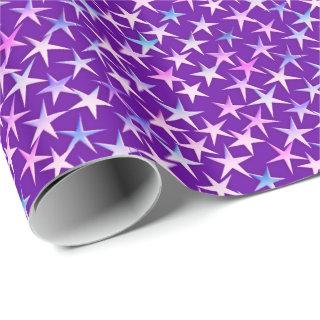Satin Stars, Lavender on Purple