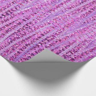 Satin Stripes and Dots Abstract, Amethyst Purple