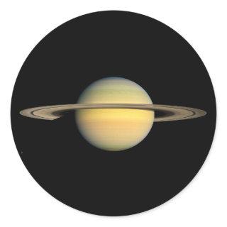 Saturn during Equinox Classic Round Sticker