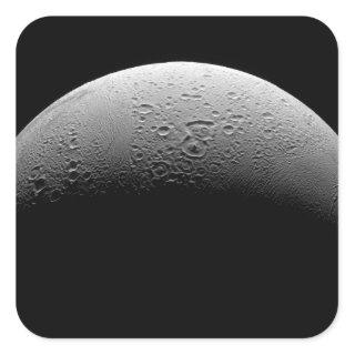 Saturn's moon Enceladus 5 Square Sticker