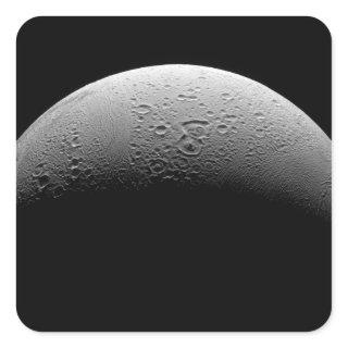 Saturn's moon Enceladus 5 Square Sticker