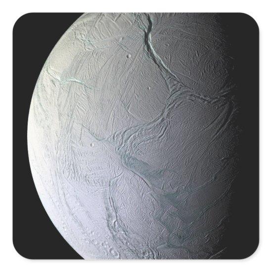 Saturn's moon Enceladus Square Sticker