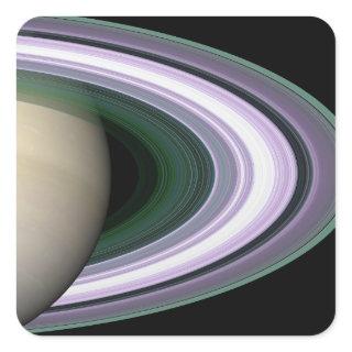 Saturn's Rings Square Sticker