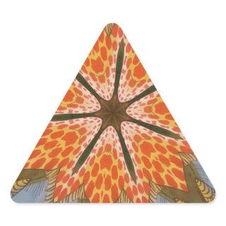Savanna Star Bloom – A Bold African Animal Print Triangle Sticker