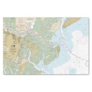 Savannah River and Wassaw Sound Chart Version 2 Tissue Paper