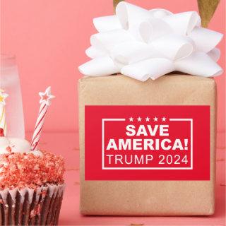 Save America Trump 2024 Rectangular Sticker