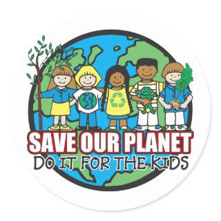 Save Our Planet Classic Round Sticker