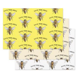Save the Bees Yellow  Sheets