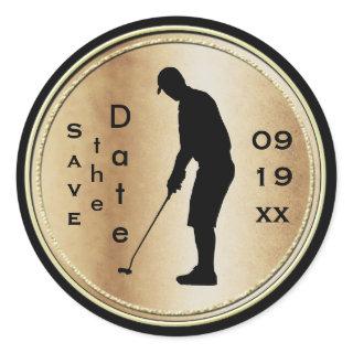 Save the Date Golf Sticker