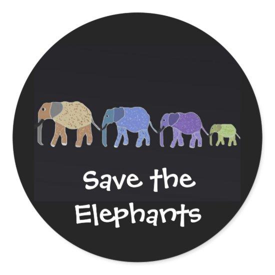 Save the Elephants Stickers