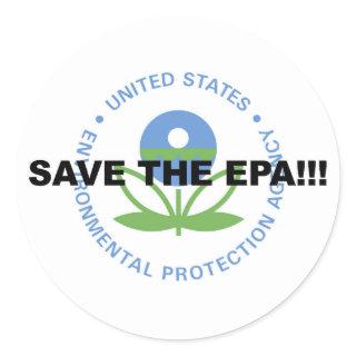 Save the EPA Classic Round Sticker