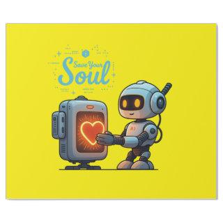 Save Your Soul Cute Robot Holding Heart – Futurist