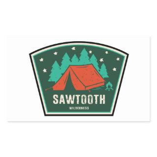 Sawtooth Wilderness Idaho Camping Rectangular Sticker