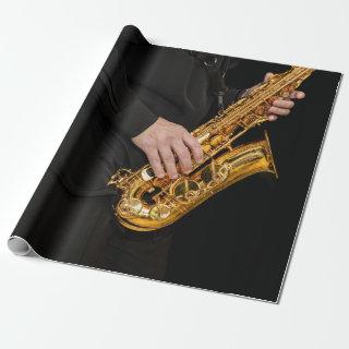 Saxophone Player hands Saxophonist playing jazz