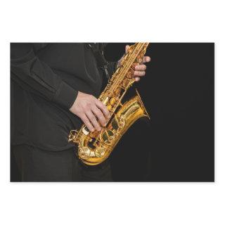 Saxophone Player hands Saxophonist playing jazz  Sheets