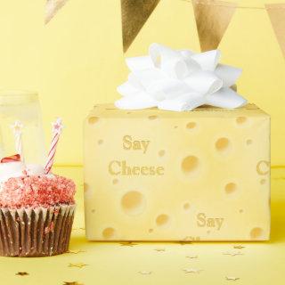 "Say Cheese" Creamy Swiss Cheese Cute Customizable