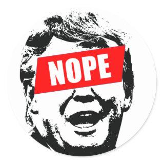 Say "Nope" to Trump Sticker