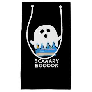 Scaaaary Booook Funny Ghost Book Pun Dark BG Small Gift Bag