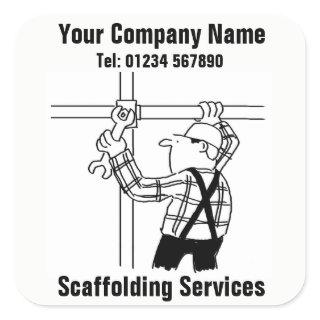 Scaffolder offering Scaffolding Services Square Sticker