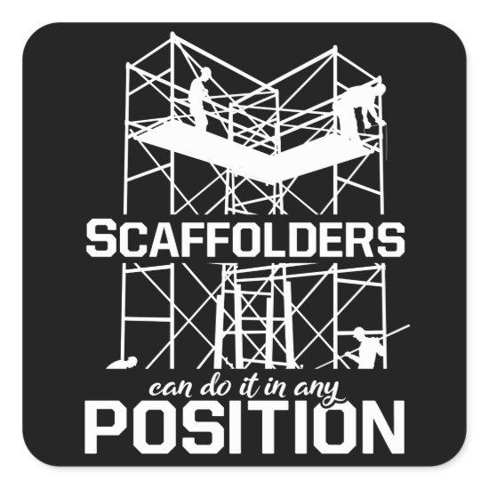 Scaffolders Position Scaffolding Scaffold Builder Square Sticker