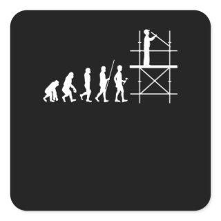 Scaffolding Evolution Craftsman Scaffolding Square Sticker