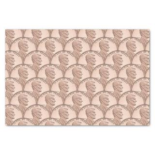 Scalloped Copper Pennies Pattern Design Tissue Paper
