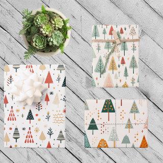 Scandinavian Christmas Trees Nordic  Sheets