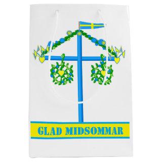 scandinavian design,Personalized Glad midsommar Medium Gift Bag