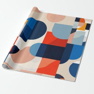 Scandinavian Mid Century Geometric Abstract Art