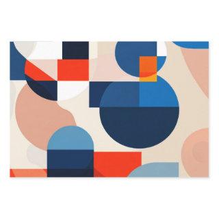 Scandinavian Mid Century Geometric Abstract Art  Sheets
