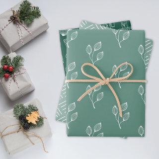 Scandinavian Rustic Minimal Folk Pattern  Sheets