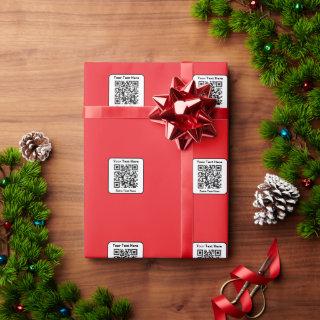 Scannable QR Code Template w/Editable Text