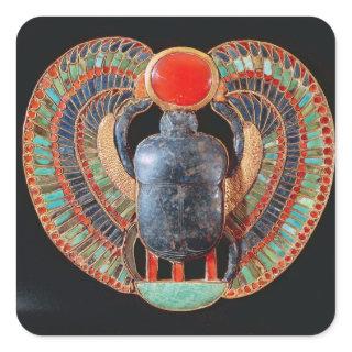 Scarab pectoral, from the tomb of Tutankhamun Square Sticker