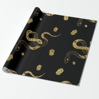 Scary Gold Black Snake Celestial Trick or treat