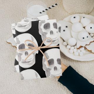 Scary Scull Black & White Pattern|Happy Halloween  Sheets