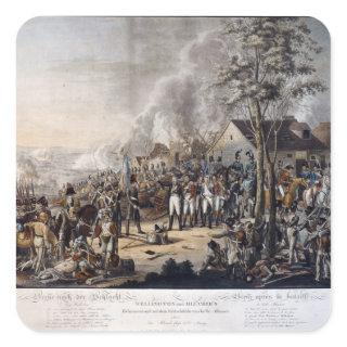 Scene after the Battle of Waterloo Square Sticker