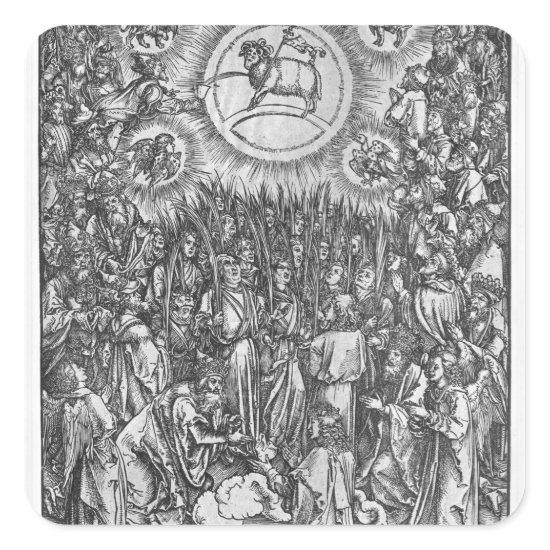 Scene from the Apocalypse, Adoration of the Square Sticker