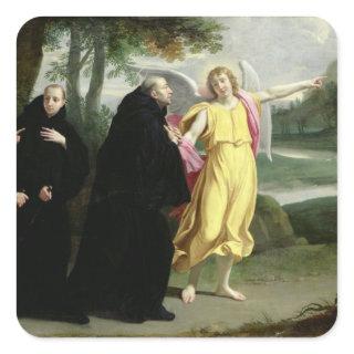 Scene from the Life of St. Benedict Square Sticker