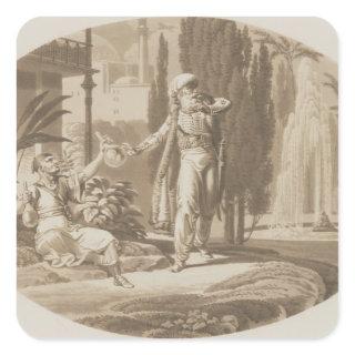 Scene from 'The Marriage of Figaro' Square Sticker