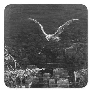 Scene from 'The Rime of the Ancient Mariner' 2 Square Sticker