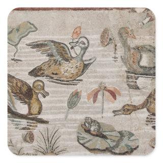 Scene of waterfowl on the Nile, House of Faun Square Sticker