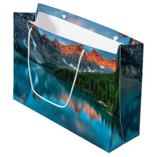 Scenic Mountain & Lake Landscape Photograph Large Gift Bag