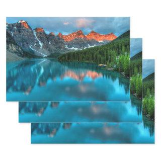Scenic Mountain & Lake Landscape Photograph  Sheets