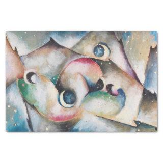Schlafende Gestalten in Nachtlicher by Arnold Topp Tissue Paper