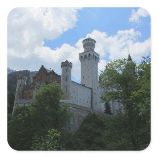 Schloss Neuschwanstein Castle Square Sticker