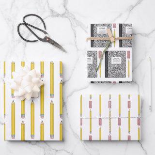 School Supplies Party Gift Wrap