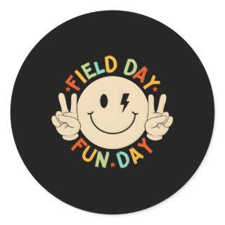 School'S Field Trip Squad For Teacher Field Day Fu Classic Round Sticker