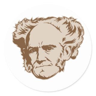 Schopenhauer Portrait Sticker