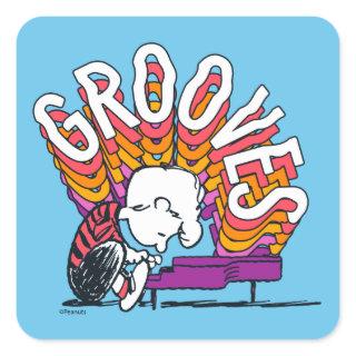 Schroeder - Grooves Square Sticker